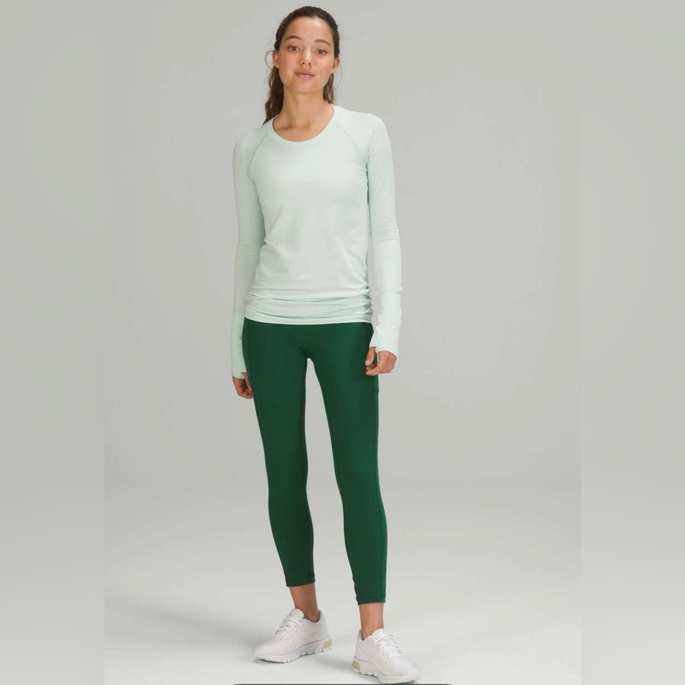 lululemon athletica Mint Green Long Sleeve Active Top